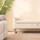 67.91" Wide Velvet Storage Soft Bench with Armrests