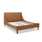 Aspen Vertical Tufted Modern Headboard Platform Bed Set, Queen