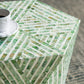 19" Tapered Green Pedestal Stool