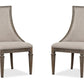 Lancaster - Dining Arm Chair With Upholstered Seat & Back (Set of 2) - Dovetail Gray