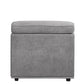 Alwin - Modular Armless Chair - Dark Gray Fabric