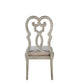 Esteban - Side Chair (Set of 2) - Ivory Velvet & Antique Champagne