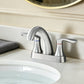 Two Handle 4 Inch Centerset Bathroom Sink Faucet with Pop-Up Drain