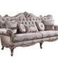 Jayceon - Sofa With 5 Pillows - Fabric & Champagne