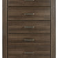 Juararo - Five Drawer Chest - Dark Brown