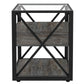 Set of 2 Modern End Tables with Drawer - Nightstands