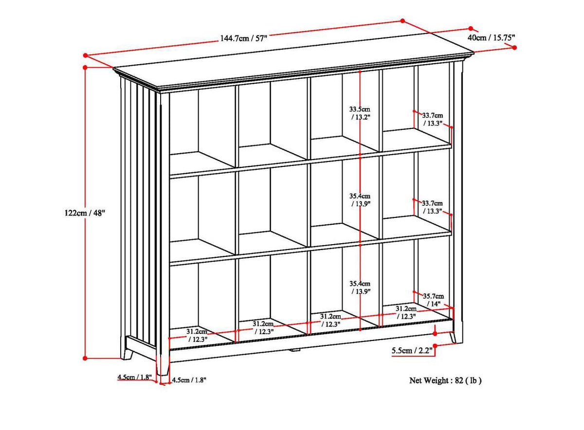 Acadian 12 Cube Storage