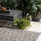 Janamuato White Geometric Cement Outdoor Planter