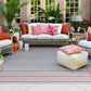 Janamuato White Geometric Cement Outdoor Planter