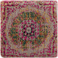 Gretna Magenta Ottoman Pouf