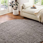 Siari Solid Medium Gray Shag Rug