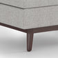 Owen 34 Inch Wide Coffee Table Storage Ottoman in Cloud