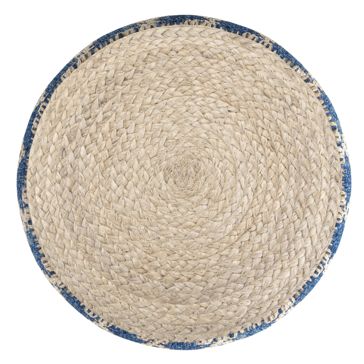 Edgeley 18 Inch Wide Round Pouf in Classic