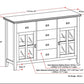 Artisan Solid Wood Sideboard Buffet in Russet