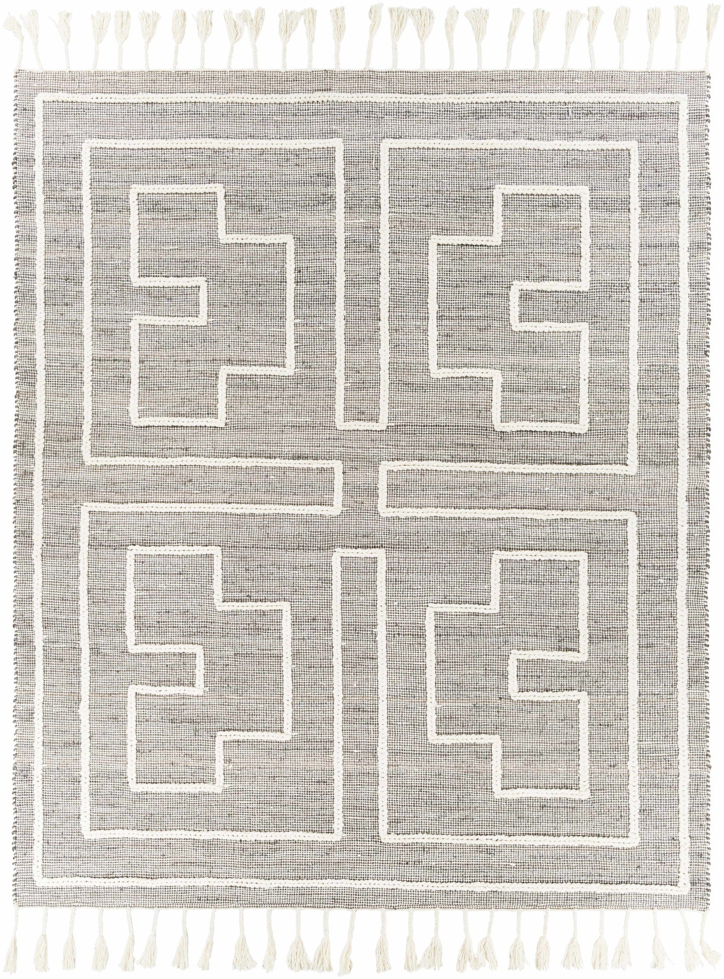 Azra Tasseled Jute&Wool Rug - Clearance