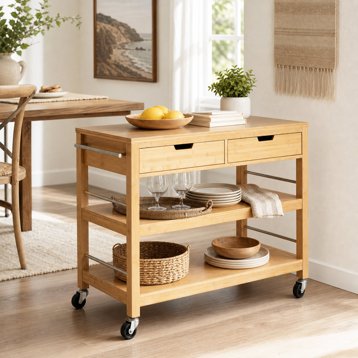 Indoor Multifunctional Kitchen Cart