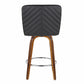 26" Contemporary Fixed-Height Counter Stool with Swivel