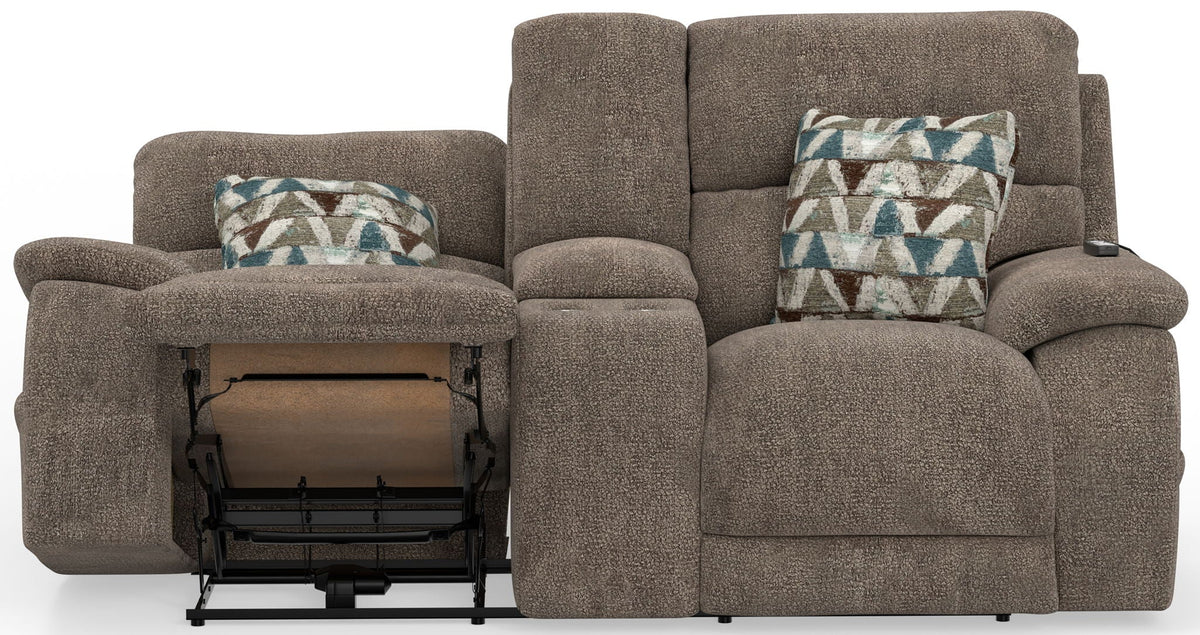 Joya - Power Headrest Power Lay Flat Reclining Console Loveseat With CR3 Heat/Massage/Lumbar/ZG - view 8
