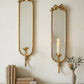 Set of 2 Bow-Top Mirrored Sconce