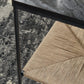 Minrich - Accent Table - Black / Natural