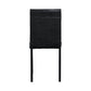 Furniture 5 Piece Metal Dinette Set with Faux Marble Top - Black