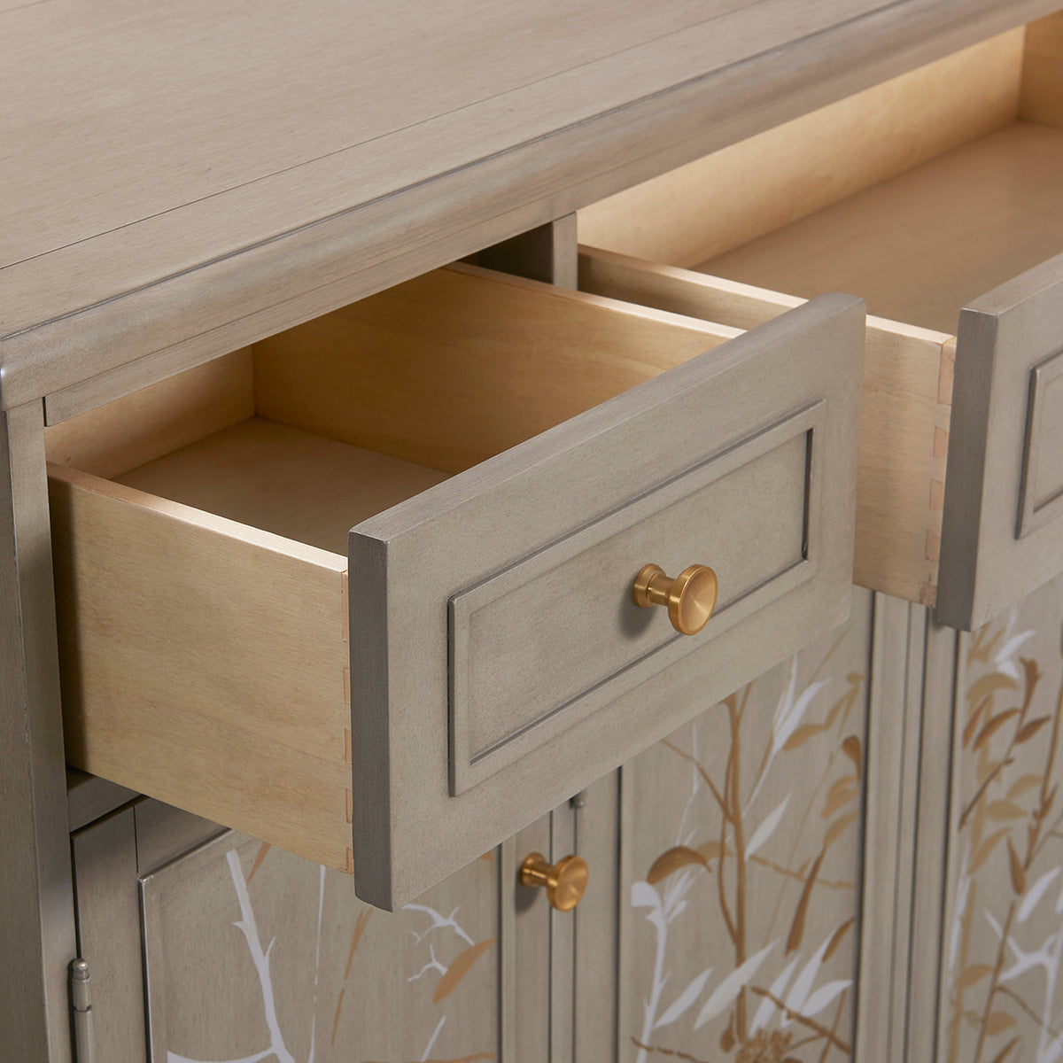 Dauphin Handpainted Entryway Storage Cabinet