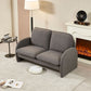 Loveseat Sofa Small Couch For Living Room, Sherpa Fabric Upholstered Loveseat Sofa Couch, Small Loveseat Sofa - view 15