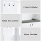 Buck II - Hall Tree - White High Gloss