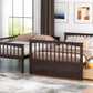Full Over Full Bunk Bed with Drawers, Convertible Beds