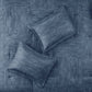 7 Piece Printed Seersucker Comforter Set Navy Queen