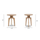 Carmel 22" Round Reclaimed Pine Side Table