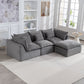 102.3" Width Cloud Couch Oversized Modular Sectional Sofa