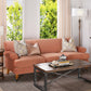 Alana Lawson Three-Cushion Tightback Sofa, Peach