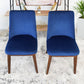 Clove Navy Blue Velvet Dining Chair Set of 2