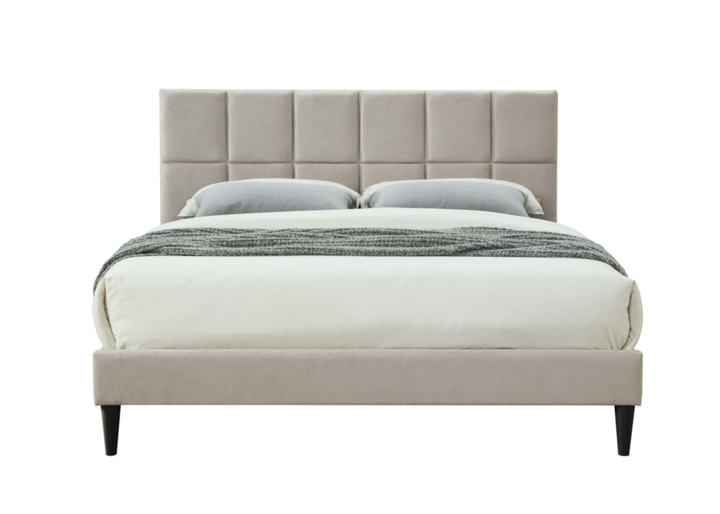 King Sized Squares Bed in a Box with USB Charging