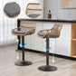 Modern Swivel Bar Stools Set of 2 Adjustable Counter Height Chairs