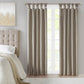 Twist Tab Total Blackout Window Curtain Panel Pewter 50x95"