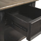 Tyler Creek - Rectangular End Table - Grayish Brown / Black