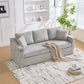 83.86" Wide Modern Casual Sofa