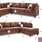 Malone G632B-SC Sectional (Without Ottoman) - Chocolate