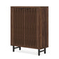 33.46" Modern Dark 6-Tier Shoe Cabinet