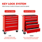 5-Drawer Rolling Tool Chest with Lock & Key