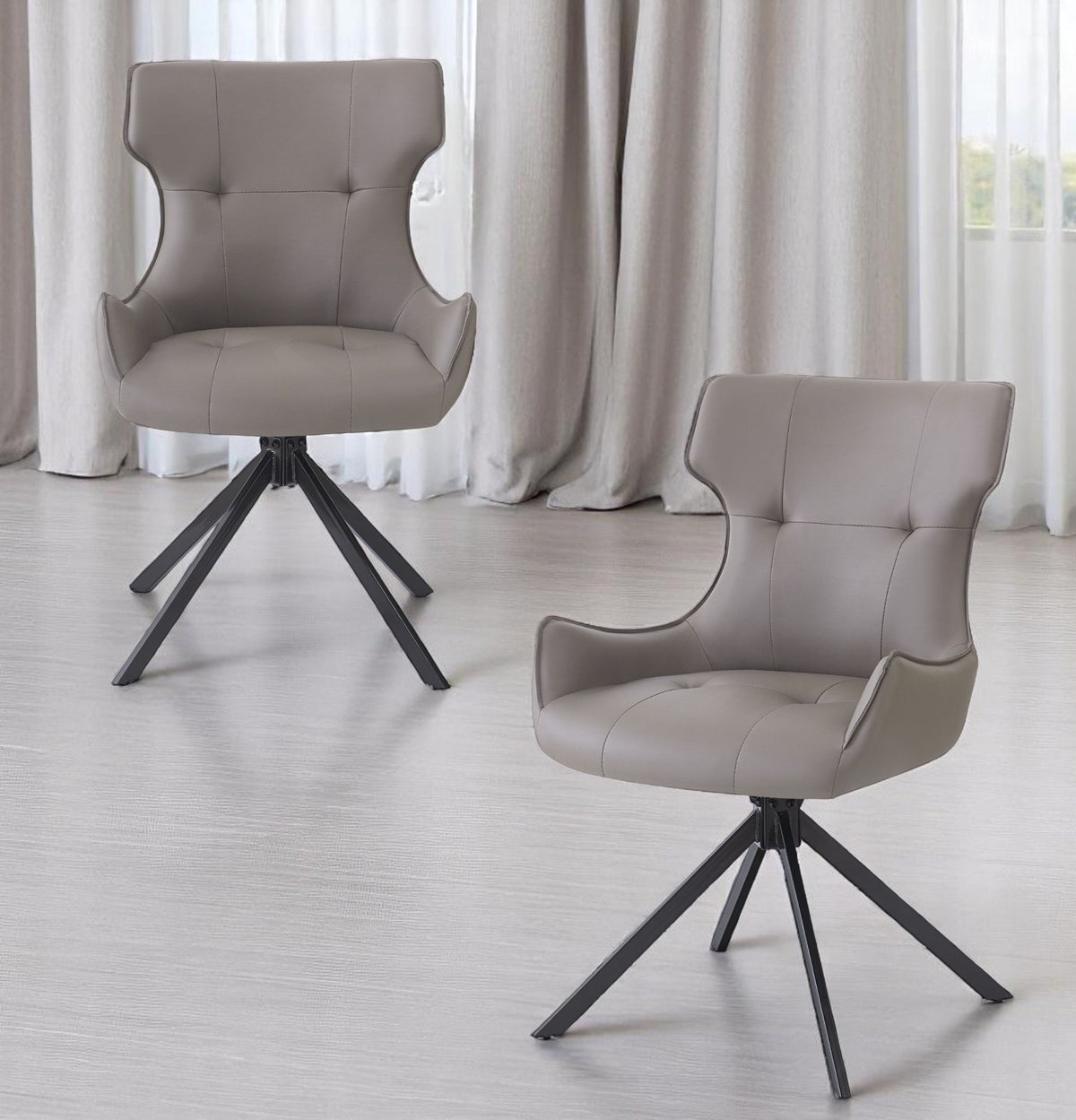 Damita Camel Synthetic Leather Dining Chair