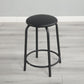 Black Adjustable Tempered Glass Drafting Table with Chair