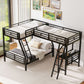 Twin over Full Bunk Bed with Loft Bed and Desk