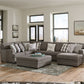 Crawford - Cocktail Ottoman - Dark Gray