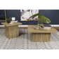 Exeter Mango Square 2-Piece Coffee Table Set