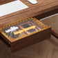 55” Mid-Century Modern Executive Desk with Drawer