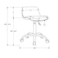 Ergonomic Adjustable Height Office Chair for Kids