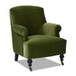 Eloise 30" Pleated Sock Arm Accent Armchair, Olive